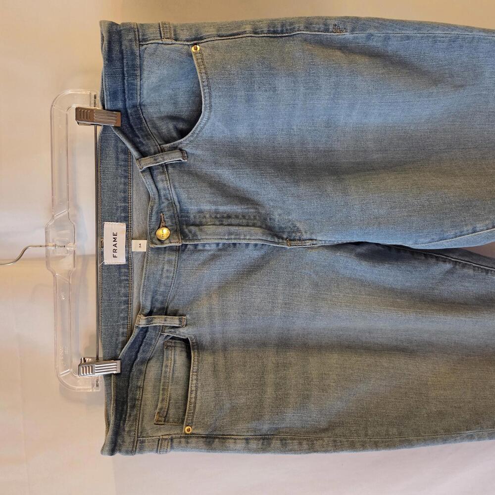Frame Denim Light Blue Cropped Ankle Jeans